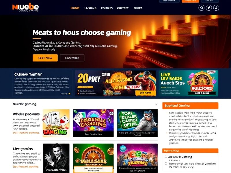 Welcome to Nuebe Gaming – your premier destination for online casino games, live dealer experiences, and thrilling sports betting. Play securely and enjoy Promotions on desktop and mobile.